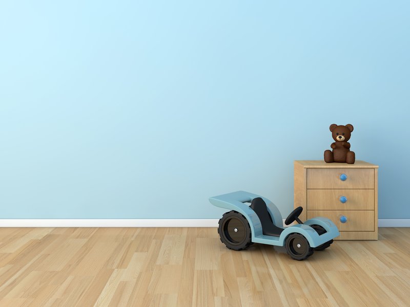 Laminate flooring in a child's room